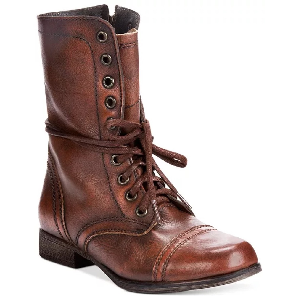 Steve Madden ‘Troopa’ Brown Combat Boots